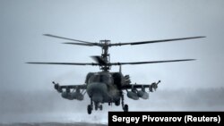 Расейскі гелікоптар Ka-52 Alligator. Ілюстратыўнае фота