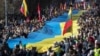 Митинг в поддержку Украины в Вильнюсе 11 марта