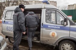 Ілюстрацыйнае фота. Міліцыя падчас пратэстаў у Курапатах, 2017 год