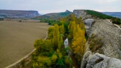 Вид на реку Бельбек у села Красный Мак