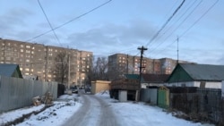 Частный сектор и многоэтажные дома в городе Темиртау.