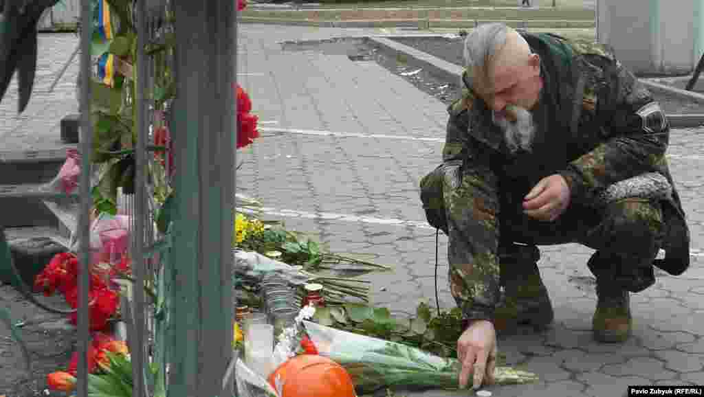 Каля расейскага пасольства ў Кіеве