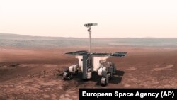 Рэндэрная выява расейска-эўрапейскага марсаходу ExoMars.